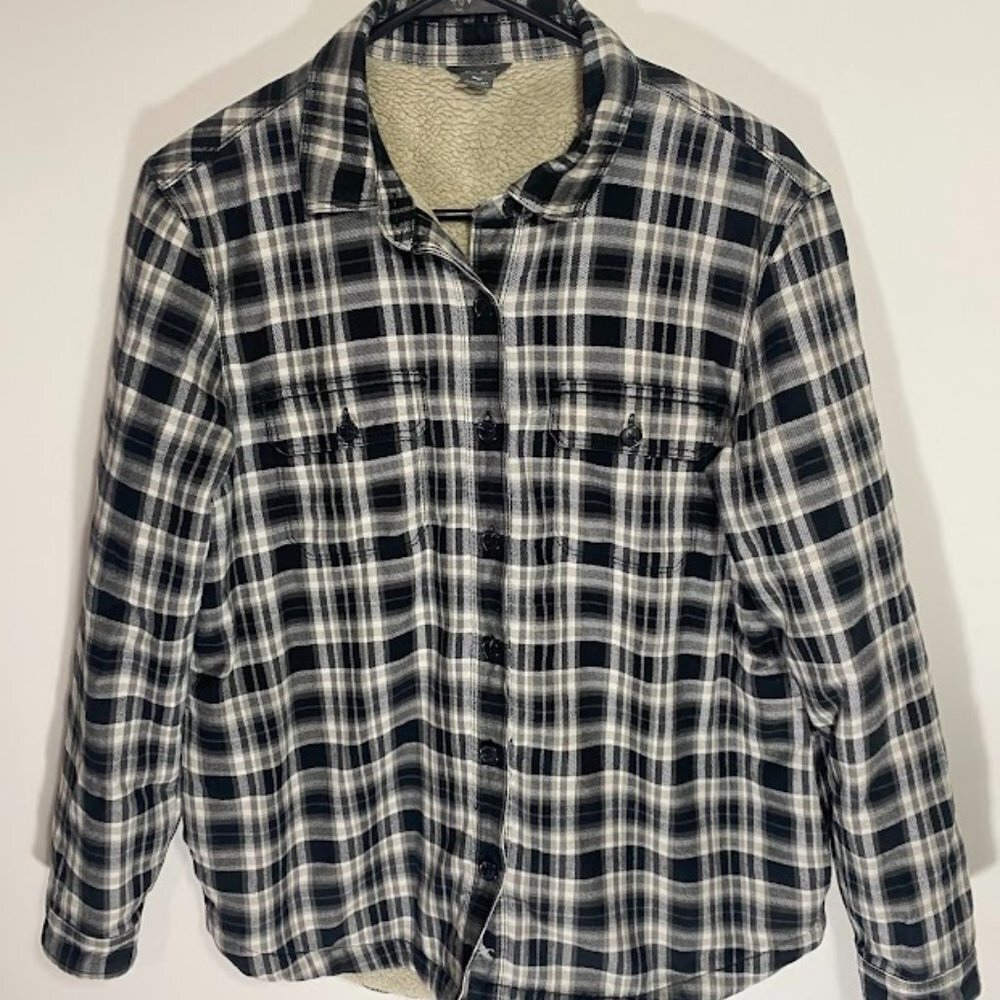 Eddie Bauer Sherpa Lined Favorite Flannel